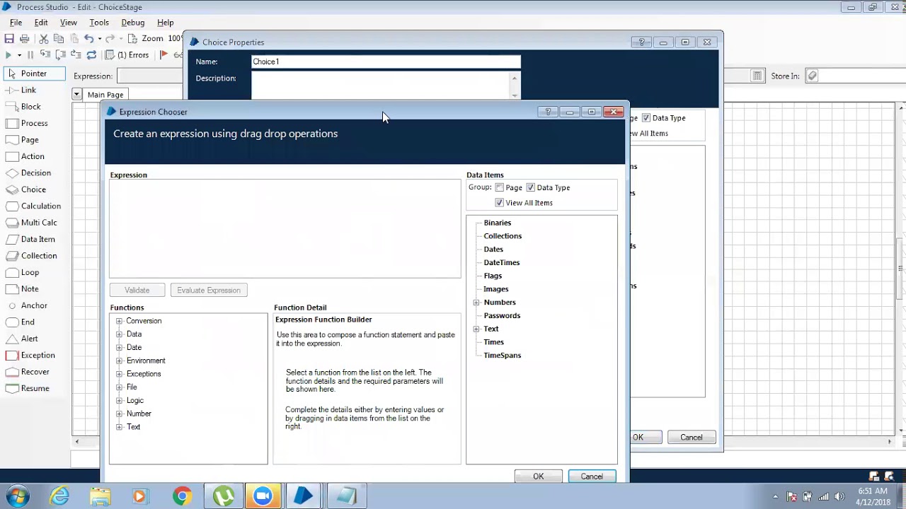 BluePrism - Part-7 (Choice stage)