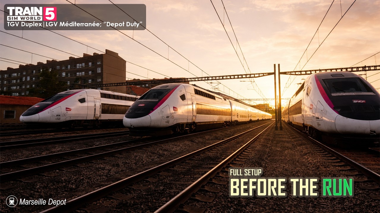 TGV Duplex Depot Operations | Marseille Depot – Marseille | LGV Méditerranée | Train Sim World 5