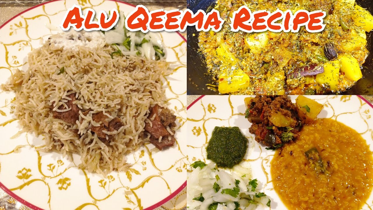 Kukoo in the kitchen!!! || Alu Qeema Recipe #Pulao #islamabad #aluqeema