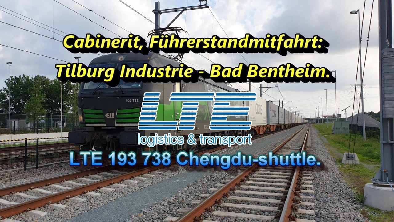 [4K] Cabinerit, F&uuml;hrerstandsmitfahrt: Tilburg Industrie - Geldermalsen - Bad Bentheim