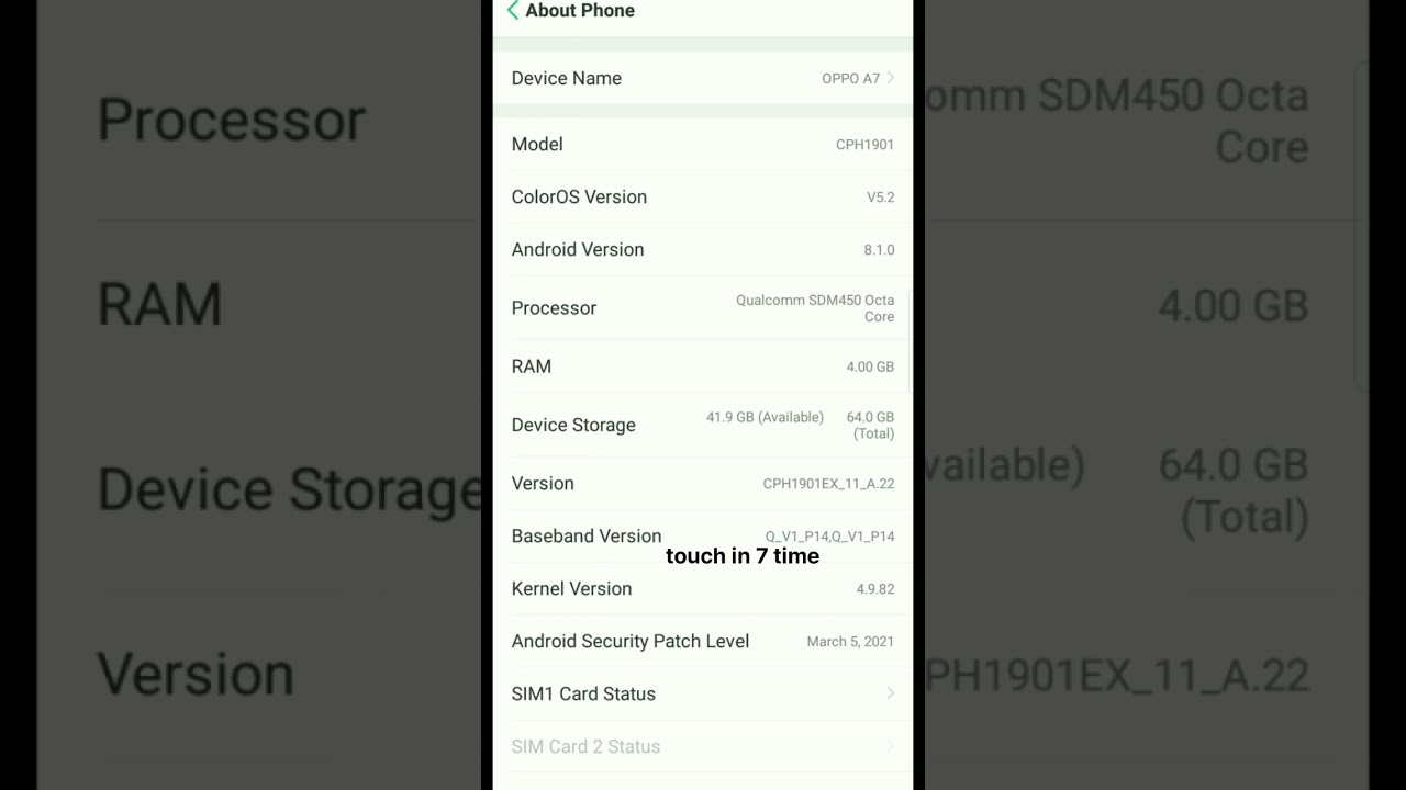mobile main devloper mode kaise laye in oppo a7