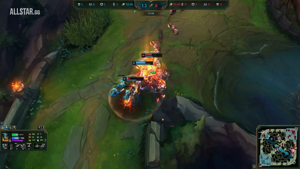 Solo Double Kill as Olaf 🤠