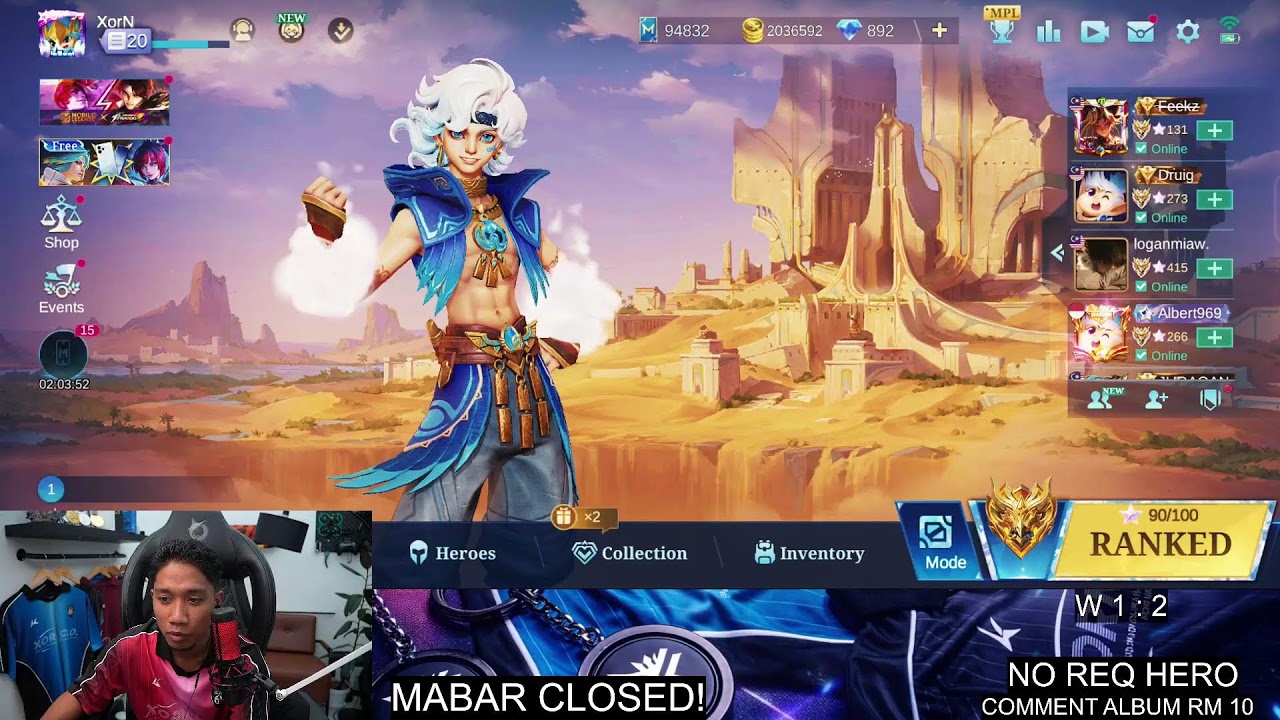 🔴 LIVE - MABAR VIP