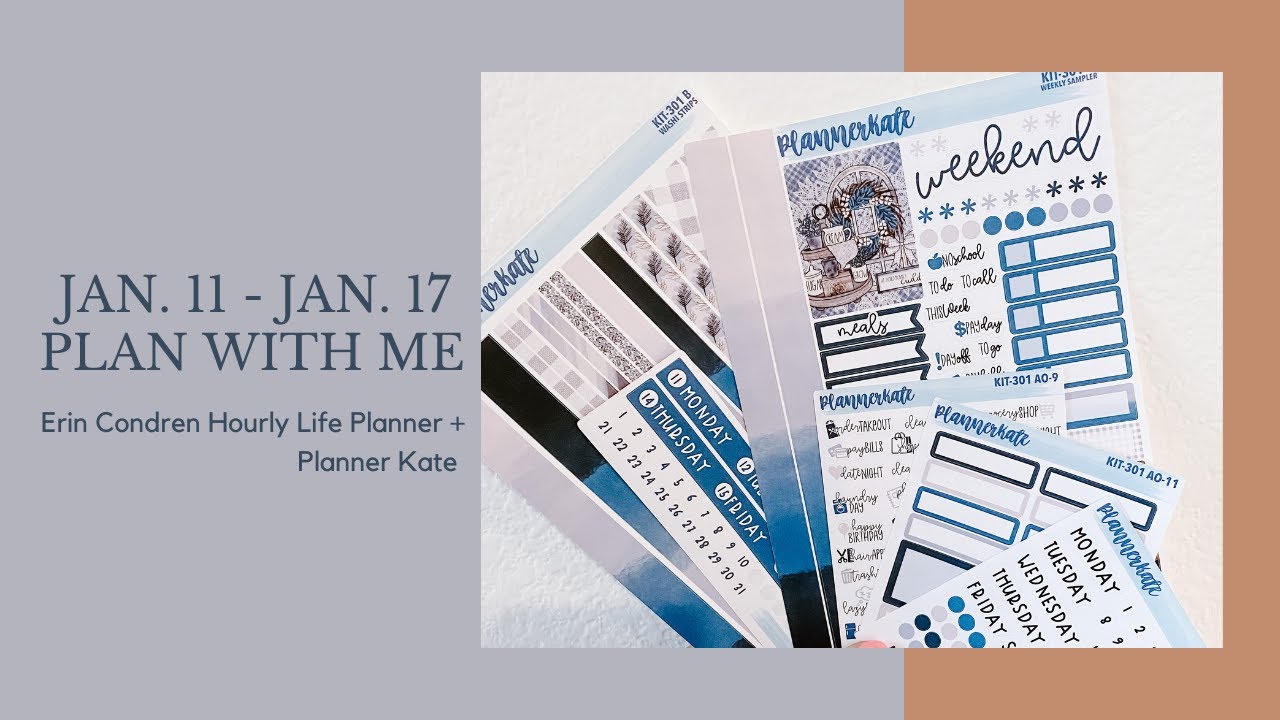 Plan With Me | Jan. 11 - Jan. 17 | EC Hourly + Planner Kate