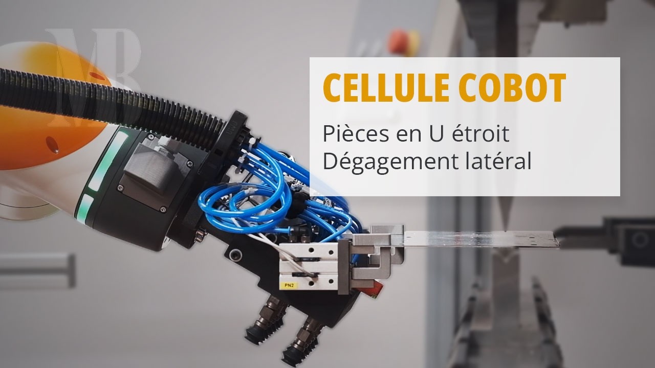 Cellule cobot de pliage pièce en U