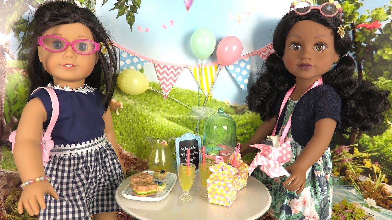 Poupeées American Girl My Life Dolls Pique-nique au Parc