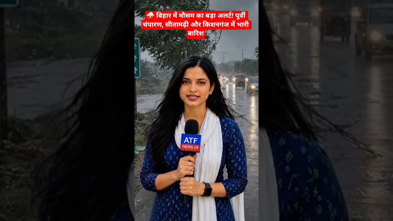 ⛈️ Big Weather Alert for Bihar! Heavy rain in East Champaran, Sitamarhi, and Kishanganj #shorts