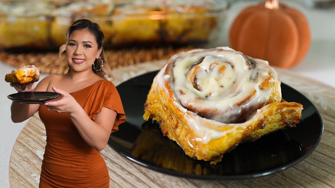 How to make Super Soft PUMPKIN CINNAMON ROLLS | Easy Recipe