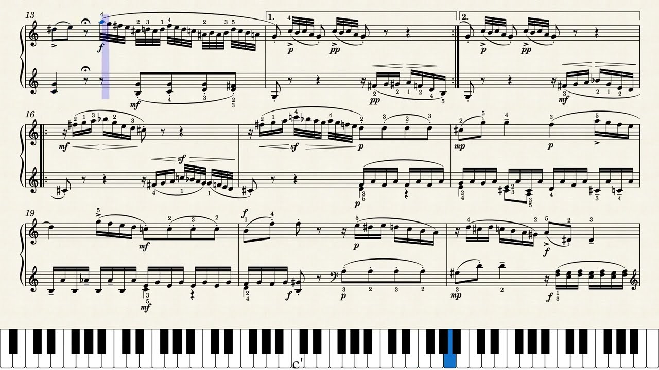 모짜르트 소나타 5번 2악장 | Mozart Sonata No.5 II.Andante, K.283