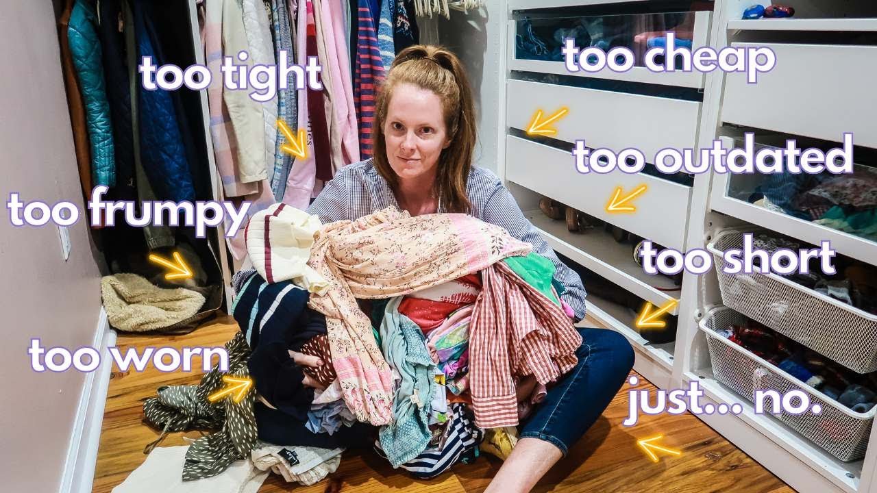 RUTHLESS CLOSET DECLUTTER | Simple & Minimal Family Life | Mom of 5