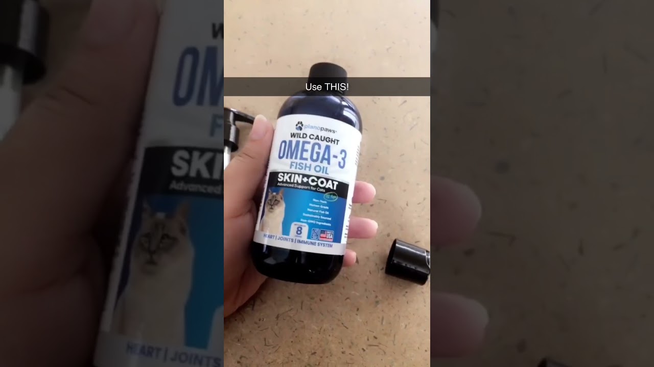 Shedding issues? Use this omega 3 fish oil link in description!