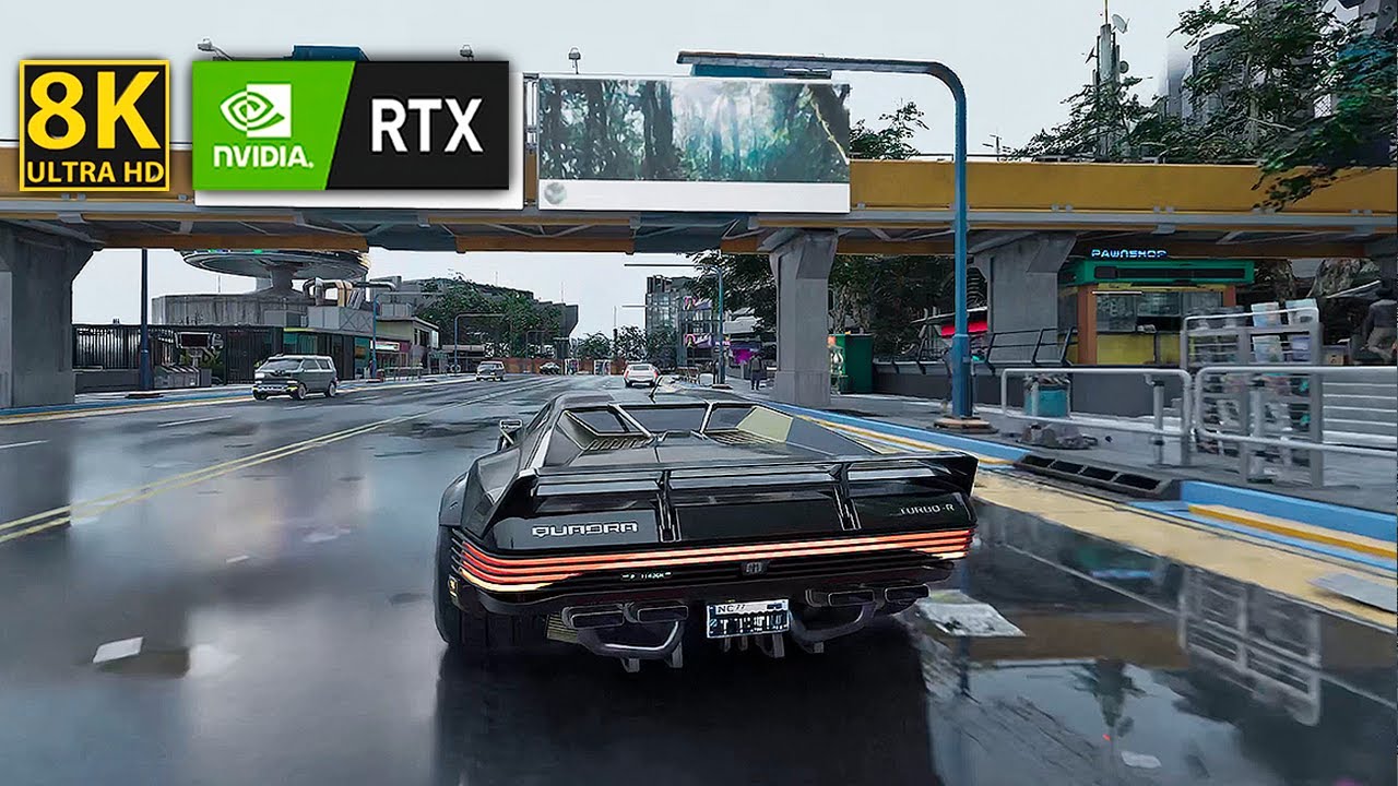 Cyberpunk 2077 8k, New! INCREDIBLE! Realistic Graphics Mod (DLSS 4.0, Path Tracing Ultra, Gameplay)