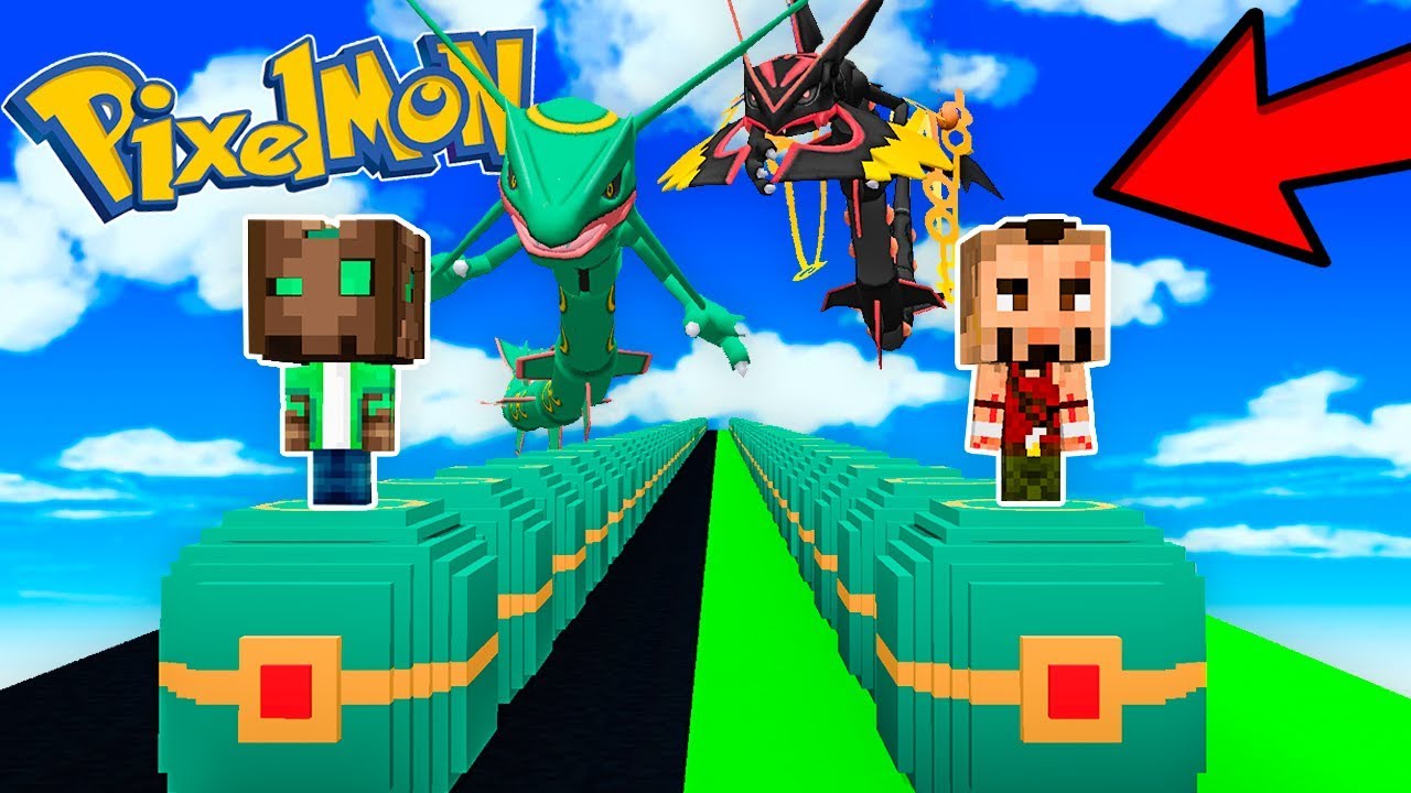 *NUEVO* LUCKY BLOCKS RAYQUAZA BALL 🌈😱 - DESAFÍO PIXELMON EN MINECRAFT - POKÉMON MOD