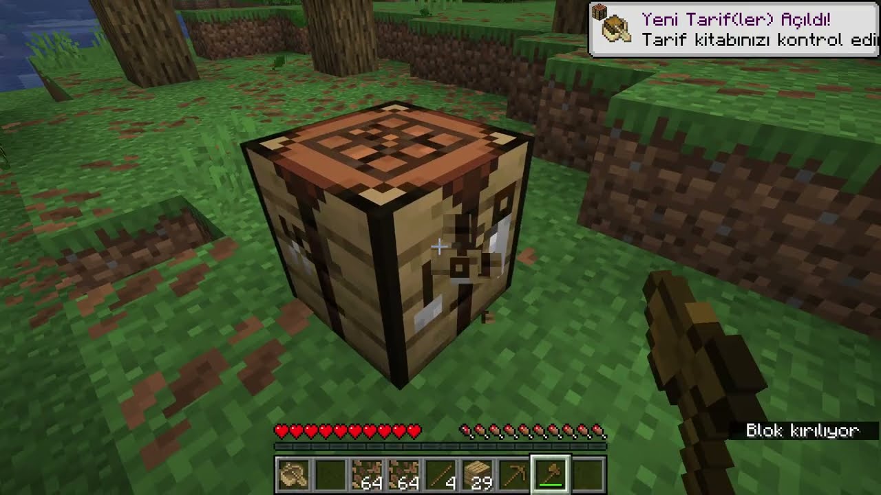 😊İlk Minecraft Videommm.😊(Minecraft hayatta kalma serisi bölüm 1.)