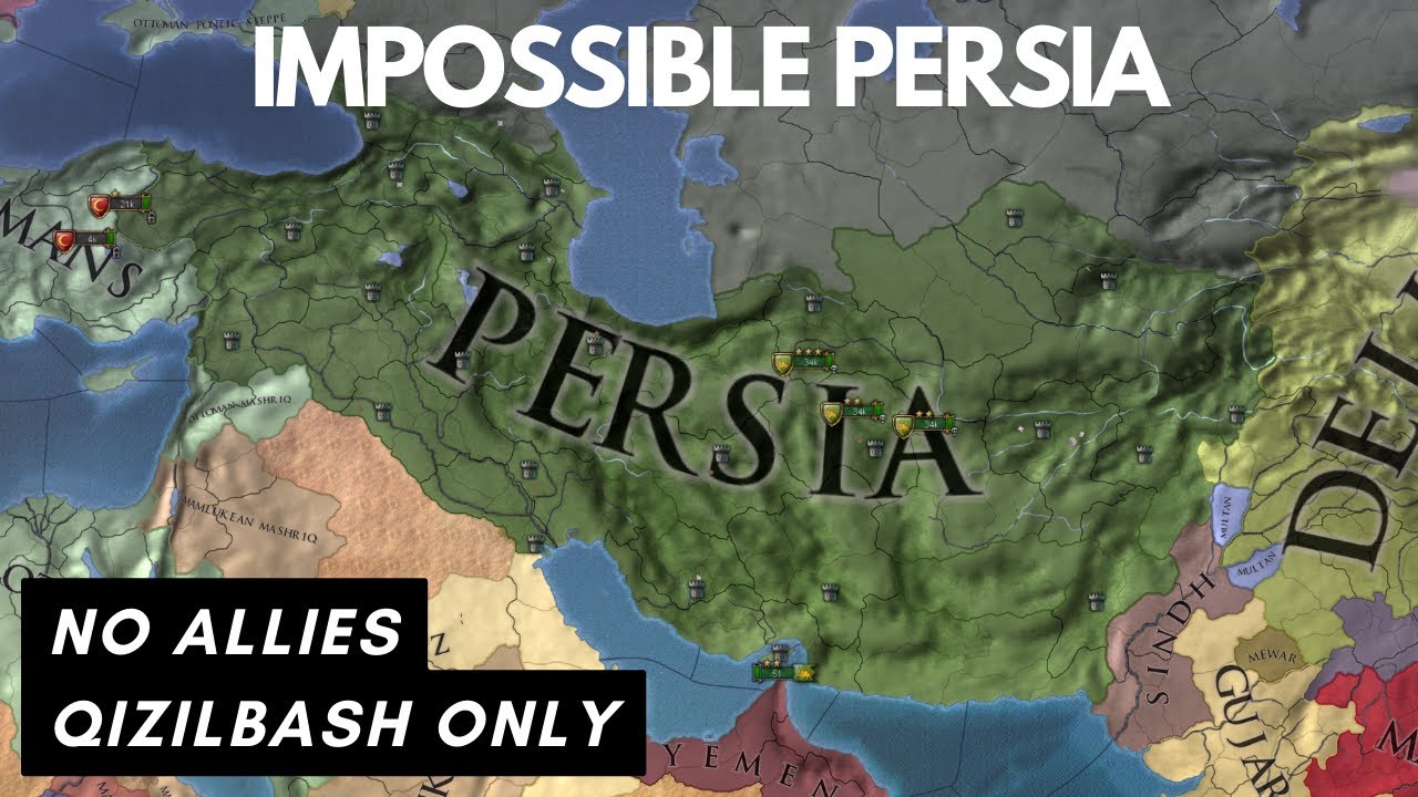 EU4 Impossible Persia Challenge - No Allies, Qizilbash Only