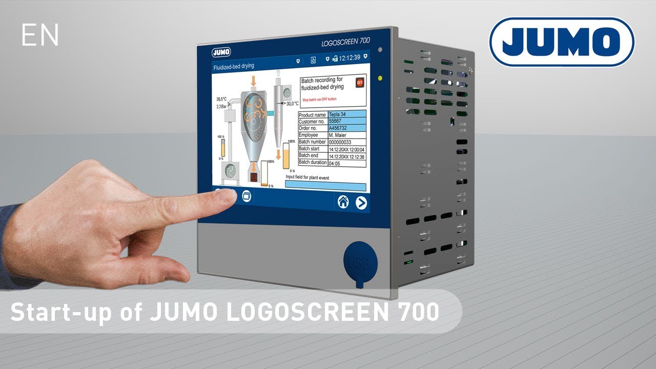 Startup of LOGOSCREEN 700