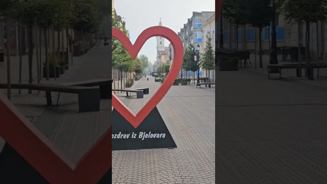 Bjelovar Korzo Croatia 4k Walking Tour