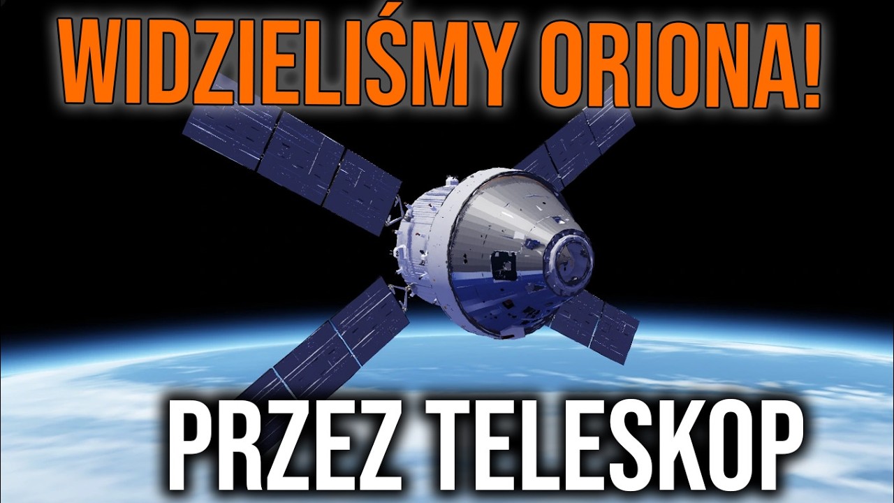 Widzieliśmy statek Orion misji Artemis II przez teleskop! (Fragment transmisji LIVE)
