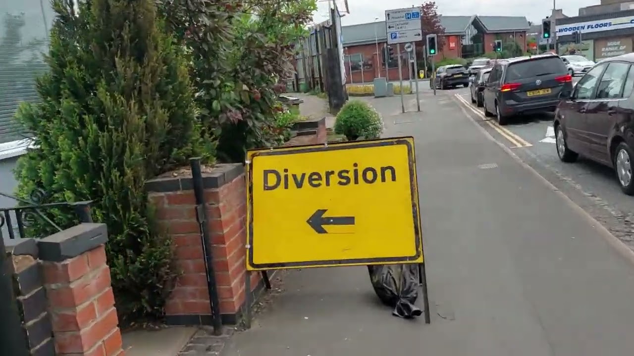walk from near the big pit hinckley into hinckley town centre may 9th 2022
