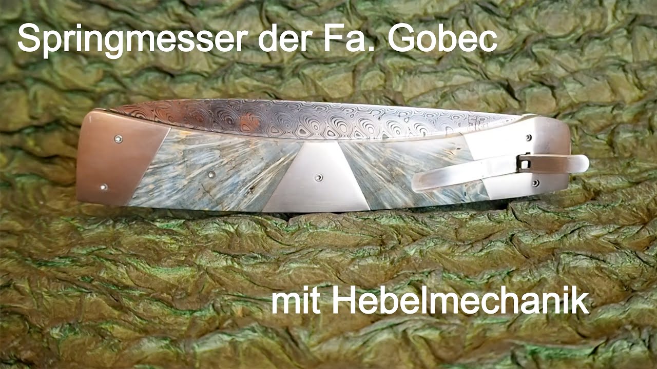 Ein m&auml;chtiges Springmesser mit Hebelmechanik aus der Werkstatt Stefan Gobec