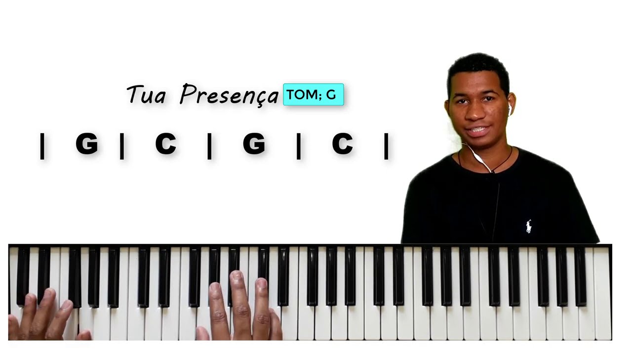 COMO DEDILHAR PARA TOCAR NA IGREJA //TUA PRESENÇA PAULO NETO-AULA TECLADO  TALES SILVA (FÁCIL)
