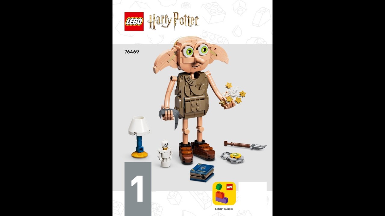 LEGO 76462 Instructions | Harry Potter | Dobby the Free Elf | Book 1: Dooby | 2in1