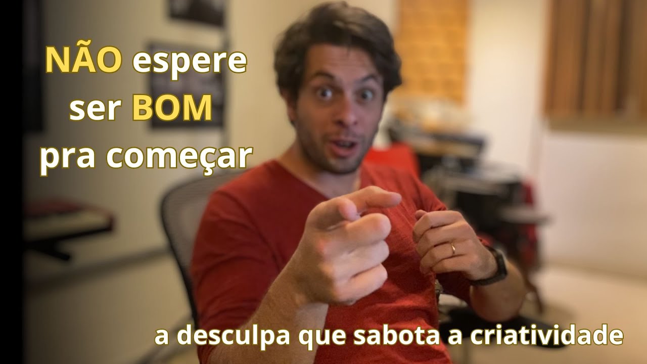 Ninguém começa BOM! Faça ARTE hoje sem preocupar com o resultado!