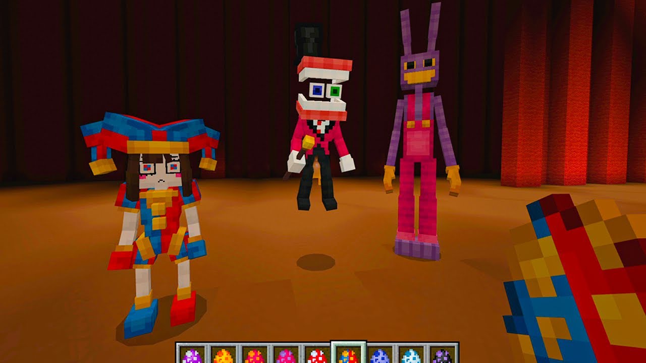 Pomni Transformation to Abstraction in Minecraft (The Amazing Digital Circus Mod ) ADDON UPDATE