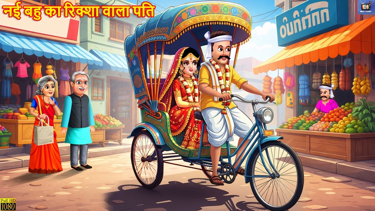 नई बहु का रिक्शा वाला पति | Nayi Bahu | Hindi Kahani | Moral Stories | Hindi Cartoon | Kahani |Story