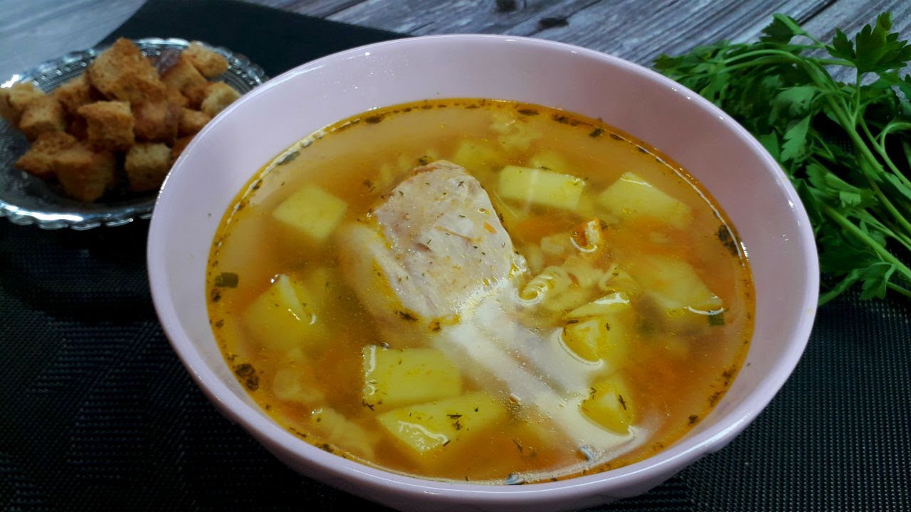 Куриный Супчик с Лапшой В Мультиварке (Вкусный Суп с Лапшой Роллтон)
