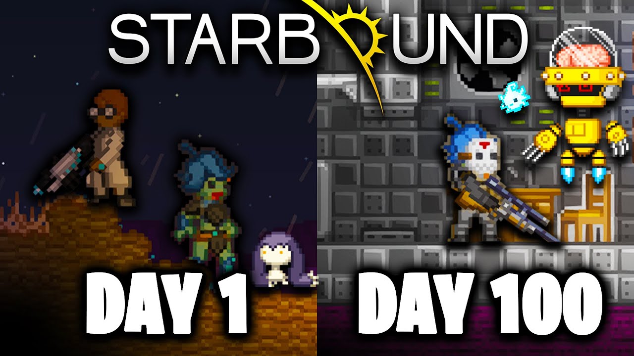 Я провёл 100 дней в MODDED STARBOUND (Frackin’ Universe)