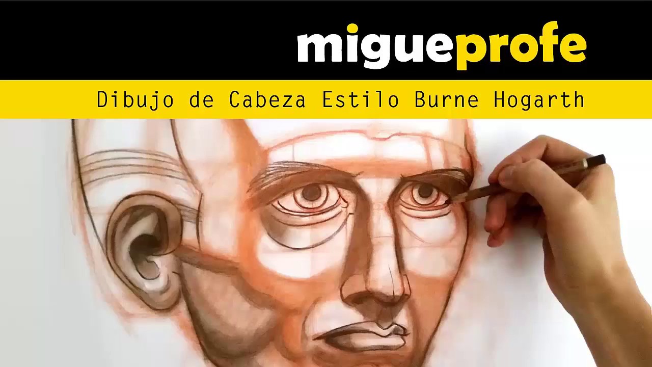 Dibujo de cabeza estilo Burne Hogarth - Speed Video