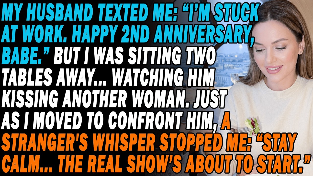 My Husband Texted “Happy Anniversary”📱While I Sat Two Tables Away Watching Him Kiss💔Another Woman...