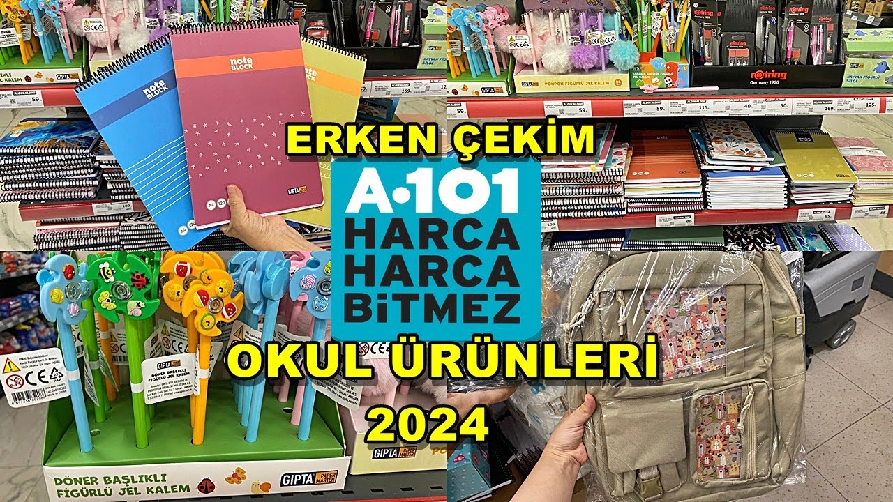 A101 KIRTASİYE ÜRÜNLERİ 2024 | OKULA DÖNÜŞ KIRTASİYE ALIŞVERİŞİM / back to school 2024