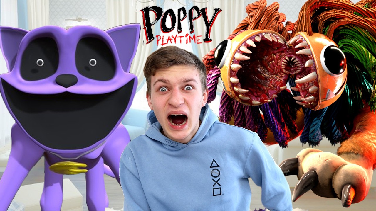 Кот Дремот ПРОТИВ Ярнаби ВСЕ СЕРИИ ПОДРЯД Poppy Playtime in real life 3 и 4 части
