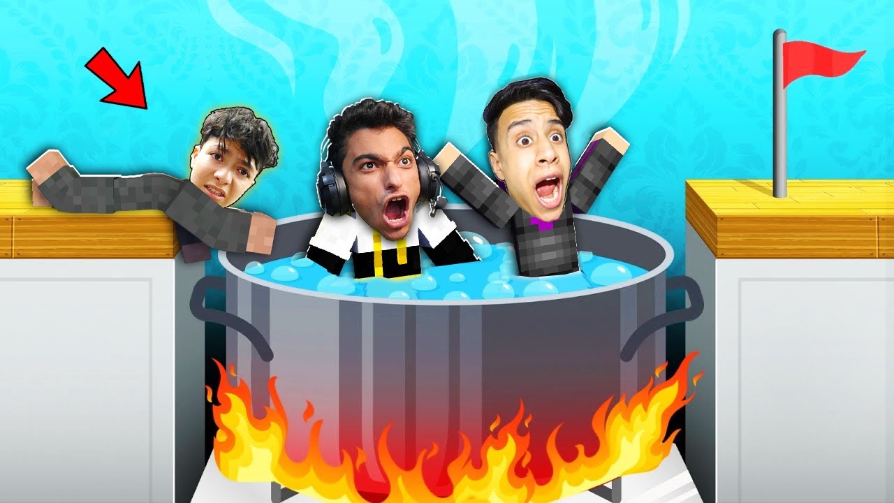 ماين كرافت : اول شخص يصل الي النهاية يفوز1000$ اصعب باركور بالعالم (باركور المطبخ) !!؟😳🔥