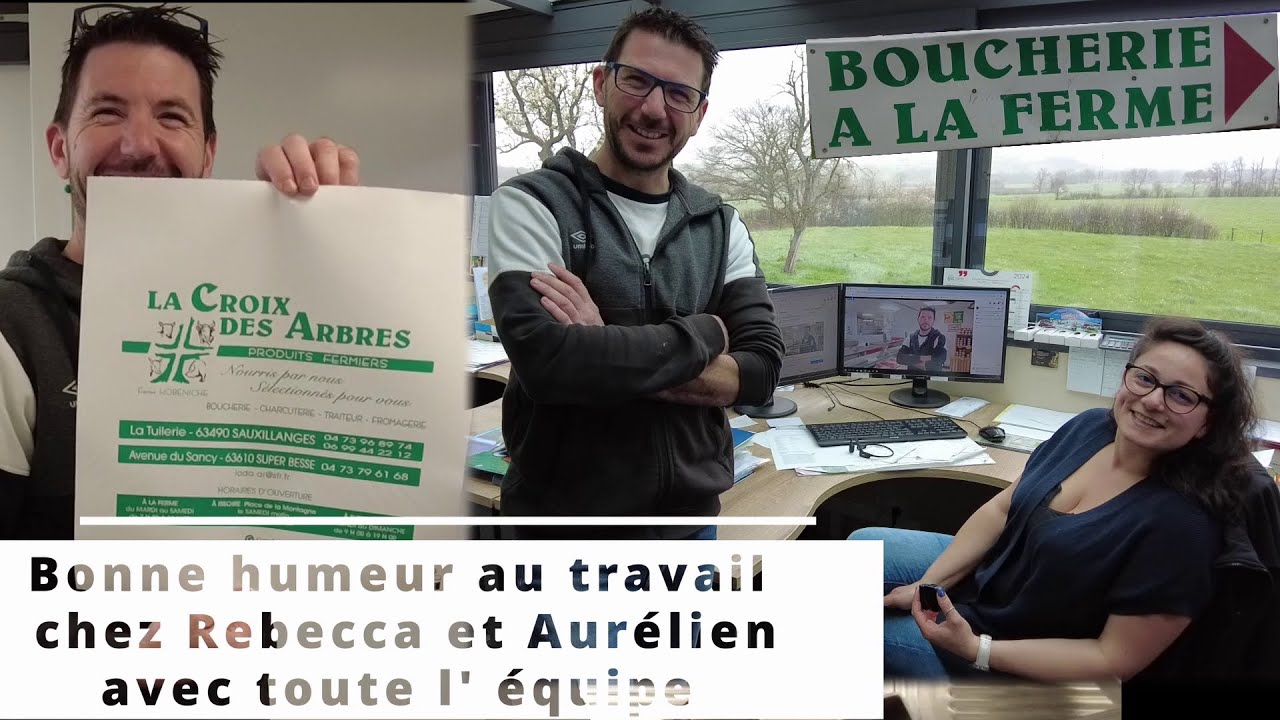 Sauxillanges LA CROIX DES ARBRES famille Hobeniche  BOUCHERIE A LA FERME
