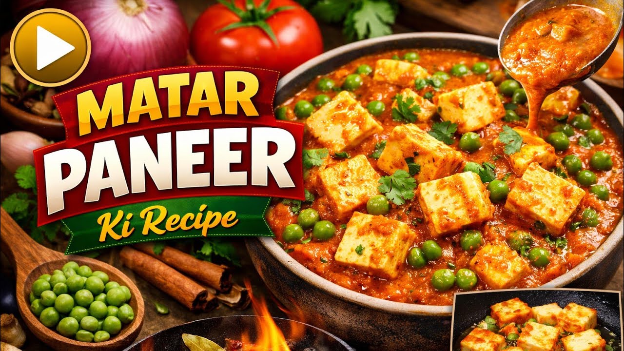 आज की मटर पनीर की रेसिपी बहुत ही यूनिक और अलग तरह से बने हैं 🥰#gharkakhanawithartidevi #indianfood 