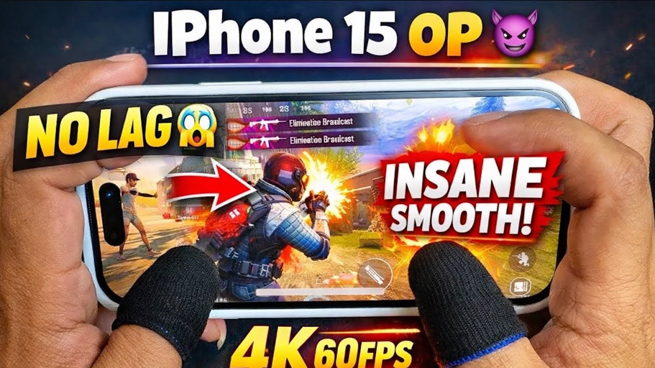 BGMI Extreme HDR Graphics Test on iPhone 15 😱 | Ultra Smooth Gameplay 90FPS