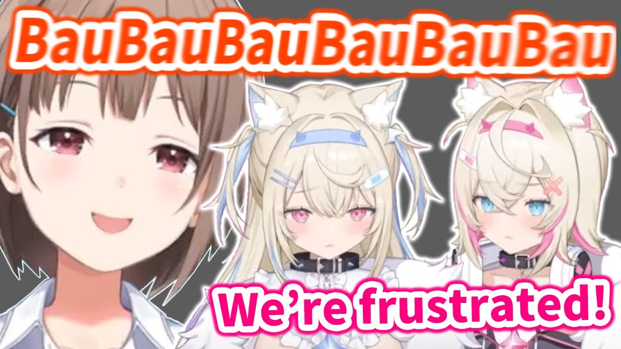 FUWAMOCO gets frustrated after losing at Bau Bau Speed Challenge against Nodoka【Hololive/Eng sub】