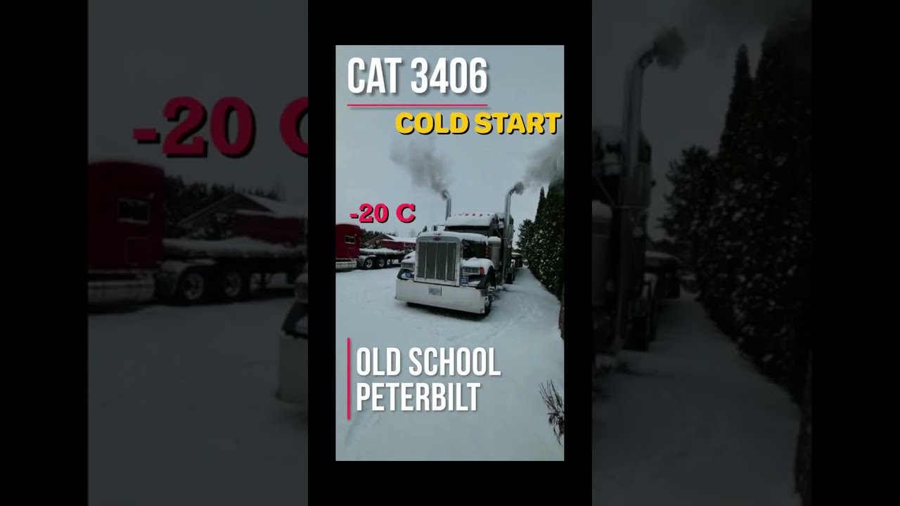 COLD START CAT 3406 PETERBILT 379 -20 C 🇨🇦