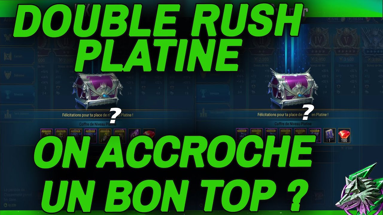 ON FAIT UNE PERF ? - DOUBLE RUSH PLATINE 28/02 [IMPERIUM Clan FR] - Raid Shadow Legends