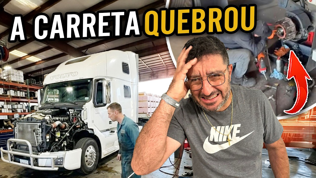 A CARRETA QUEBROU 😰😱TIVE QUE PARAR NA MECÂNICA!