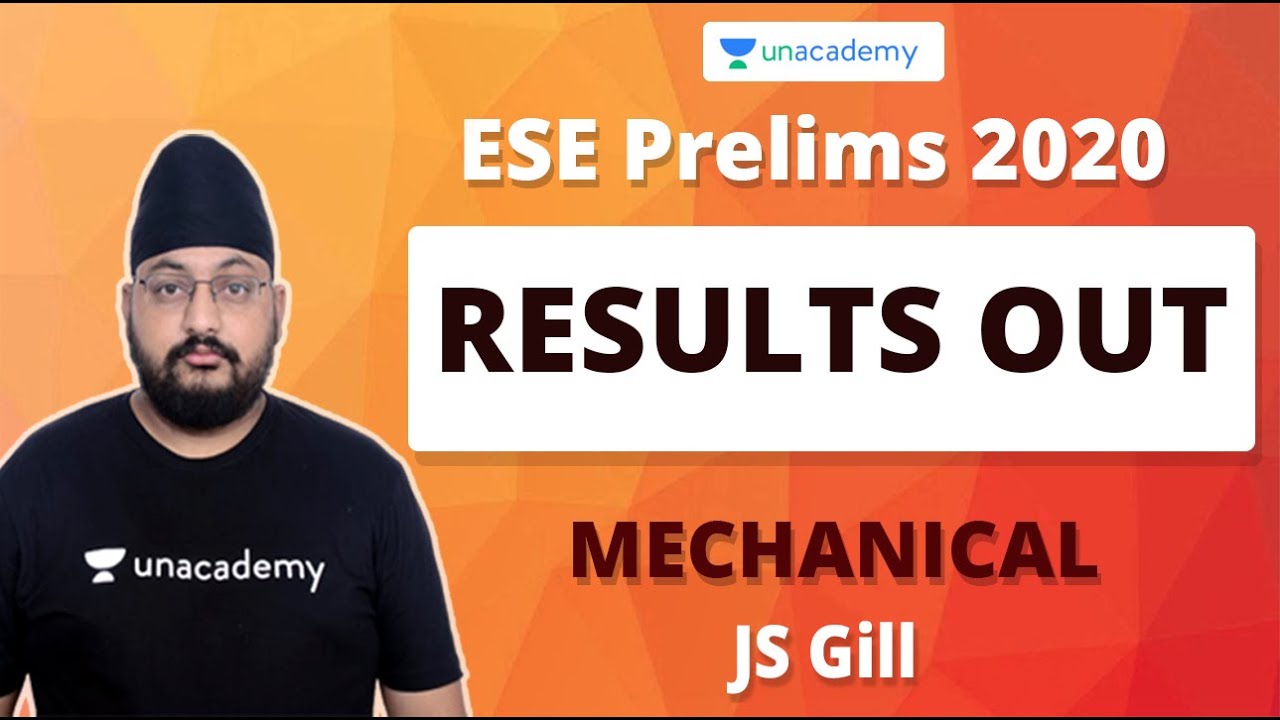 ESE Prelims 2020 Results Out | JS Gill