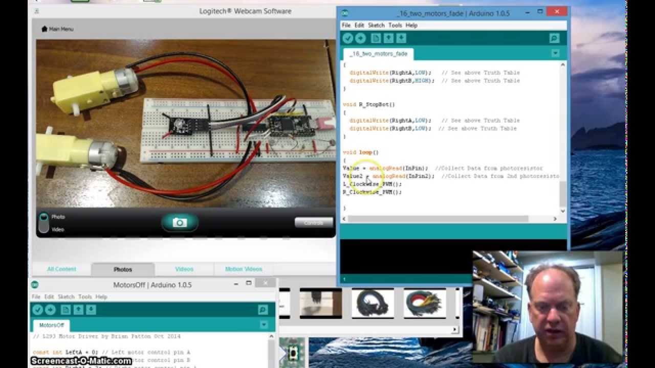 Video 20: Two Motors controlled with Arduino Map
