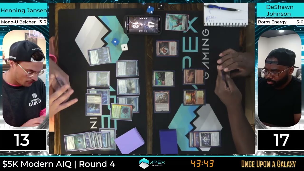 $5000 Modern AIQ/RCQ | Mono Blue Belcher vs Boros Energy | Round 4 | 6/15/25