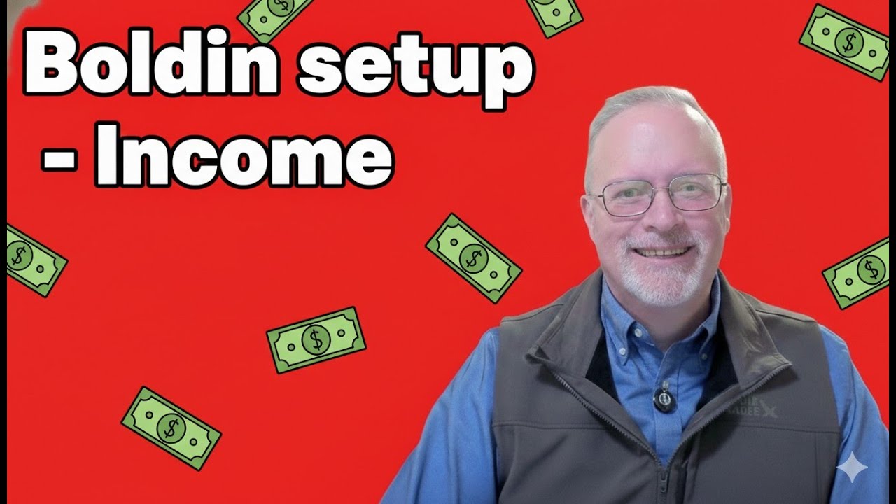Boldin setup - Income sources
