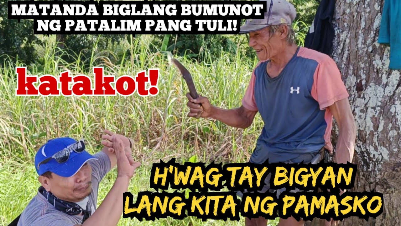 MATANDA BIGLANG BUMUNOT NG PATALIM! AKALA KO TOTOO? KAKAIBA ITO SA LAHAT NG NABIGYAN KO NG PAMASKO!