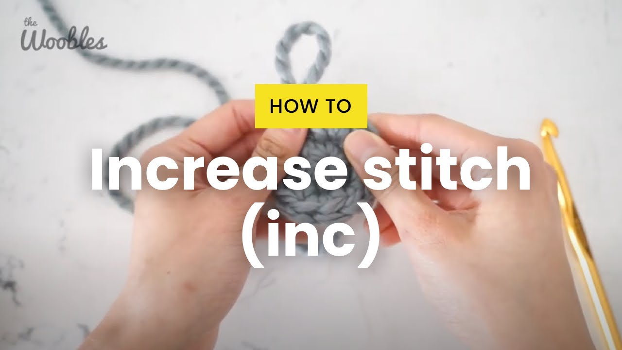 How to increase (inc) single crochet stitches in the round