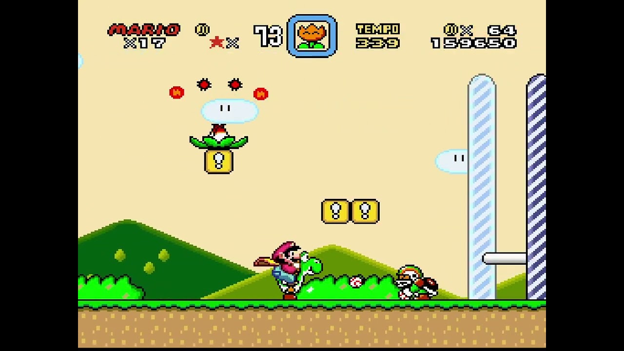 super mario world passando dos castelos 1 e 2